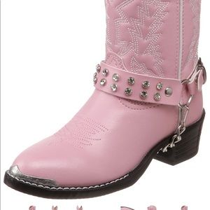 Girls Durango pink cowboy cowgirl boots